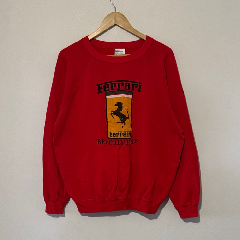 Vintage Farrari Crewneck Sweatshirt / XL / Made In USA / 1980s